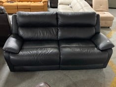 LA-Z-BOY CARTER DENVER 3 SEATER SOFA IN BLACK LEATHER - RRP £899