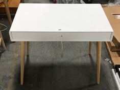 LA REDOUTE JIMI 1 DRAWER COMPUTER DESK IN WHITE - MODEL NO. DMA731 - RRP £210