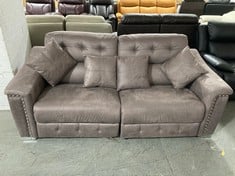 LA-Z-BOY HOLLYWOOD 3 SEATER STATIC SPLIT SOFA IN MAPLE IGNEOUS - RRP £1999