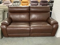 LA-Z-BOY WINCHESTER 3 SEATER POWER RECLINER IN COFFEE LEATHER - RRP £1699