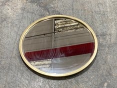 WALL FACING ROUND GOLD MIRROR - ITEM NO. 248945