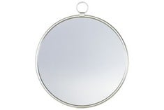 BAYSWATER SILVER ROUND MIRROR 610X700MM - ITEM NO. 407376 - RRP £ 104.95