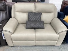 LA-Z-BOY 2 SEATER POWER RECLINER SOFA IN SILVER / CHARCOAL