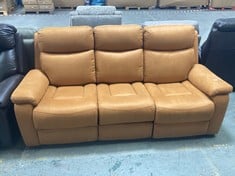 LA-Z-BOY DAYTONA 3 SEATER POWER RECLINER SOFA IN LIGHT BROWN - RRP £1799