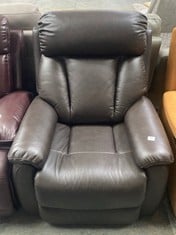 LA-Z-BOY GEORGINA POWER RECLINER ARMCHAIR IN BLACK LEATHER - RRP £899