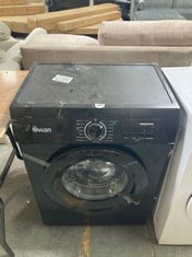 SWAN FREESTANDING WASHING MACHINE IN BLACK - MODEL NO. SW75110B - RRP £229