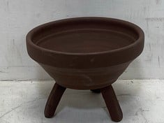 36 X STONE THE CROWS MEDIUM FOOTED BOWL - CINNAMON - DIA 20CM - TOTAL RRP £360