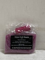 360 X STONE THE CROWS GLASS BEADS KIT - FUCHSIA - SQ 14CM - TOTAL RRP £1080