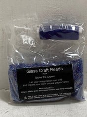 144 X STONE THE CROWS GLASS BEADS KIT - VIOLET - SQ 14CM - TOTAL RRP £432