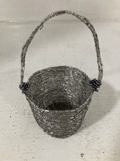 120 X STONE THE CROWS BASKET - DARK SILVER - DIA 7CM - TOTAL RRP £600