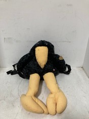 4 X STONE THE CROWS TEDDY PLUSH IN BLACK / YELLOW