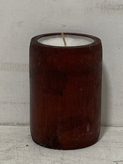 10 X STONE THE CROWS MEDIUM ANTIQUED BAMBOO CANDLE - HEIGHT 13CM - TOTAL RRP £30