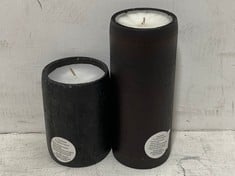 60 X STONE THE CROWS MEDIUM BLACK CANDLE - ITEM NO. 95005