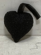 72 X STONE THE CROWS LARGE BLACK HEART - WTH 15CM - TOTAL RRP £720