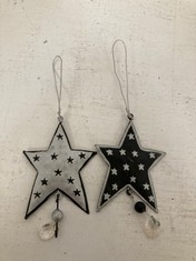 56 X STONE THE CROWS S/2 SM. 3D HANGING STARS - HGT 15CM - TOTAL RRP £280