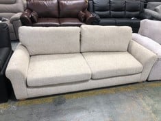 BAILEY 4 SEATER SOFA IN STONE FABRIC - RRP £649