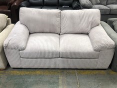 AMALFI STANDARD 2 SEATER FABRIC SOFA IN SILVER FABRIC - RRP £499