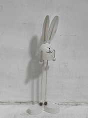 72 X STONE THE CROWS SMALL WOODEN STANDING RABBIT - HGT 30CM - TOTAL RRP £288