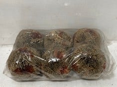 40 X STONE THE CROWS SET OF 6 LG LIGHT REED BALLS - TOTAL RRP £600