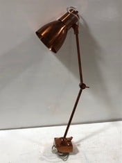 4 X STONE THE CROWS LOUIS COPPER LAMP