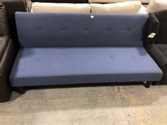 DAX FABRIC FOLD OUT SOFA BED IN BLUE - RRP £229