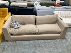 3 SEATER SOFA IN BEIGE FABRIC