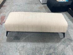 MARY LARGE FOOTSTOOL IN BEIGE FABRIC - RRP £396