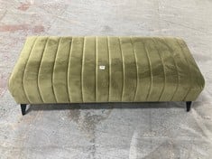 MARY LARGE FOOTSTOOL IN DARK GREEN VELVET - RRP £396