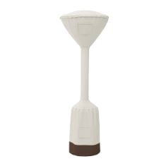 10 X BASICS STANDUP PATIO HEATER COVER, WHITE & BROWN.