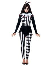 14X ASSORTED FANCY DRESS TO INCLUDE SMIFFYS FEMALE JESTER COSTUME, BLACK WITH TOP, LEGGINGS & HEADBAND, HALLOWEEN CIRQUE SINISTER FANCY DRESS, HALLOWEEN DRESS UP COSTUMES, BRISTOL NOVELTY AC704L GREE