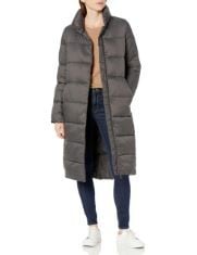 30X ASSORTED CLOTHING TO INCLUDE ESSENTIALS WOMEN'S LIGHTWEIGHT WATER-RESISTANT LONG COCOON PUFFER WINTER COAT, CHARCOAL, M, CASTELLI 4520007-010 COMPETIZIONE SHORT MEN'S SHORTS BLACK M.