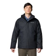 3X ASSORTED BRANDED JACKETS TO INCLUDE COLUMBIA MEN'S TUNNEL FALLS 2 INTERCHANGE JACKET, BLACK, L.