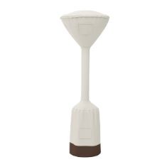 11 X BASICS STANDUP PATIO HEATER COVER, WHITE & BROWN.