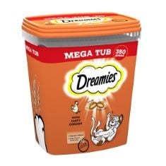 20 X DREAMIES CAT TREATS CHICKEN 350G (PACK OF 2) BB: 19/10/24.