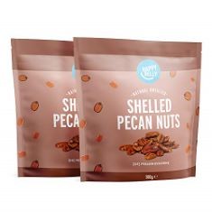 15 X BRAND - HAPPY BELLY SHELLED PECAN NUTS, 500G, PACK OF 2 BBD 31/10/24.