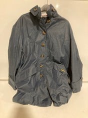 BARBOUR LONG TRENCH COAT IN NAVY SIZE 16 - RRP 250