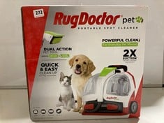 RUG DOCTOR DUAL ACTION DEEP CLEANING PET TOOL CARPET CLEANER - RRP £130