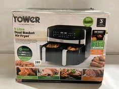 TOWER 9L DUAL BASKET AIR FRYER