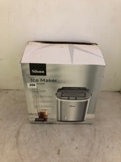 SILONN ICE MAKING MACHINE COUNTERTOP PORTABLE SLIM09T RRP- £106.97