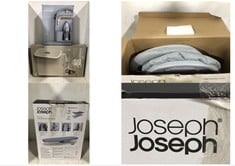 JOSEPH JOSEPH POCKET FOLDING TABLE-TOP IRONING BOARD TO INCLUDE JOSEPH JOSEPH TOTA TRIO 90-LITRE EASY-EMPTY LAUNDRY BASKET