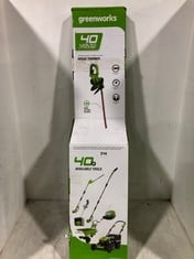 GREENWORKS 40V BATTERY POWERED HEDGE TRIMMER