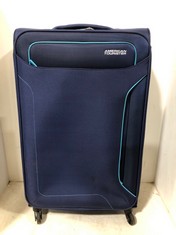 AMERICAN TOURISTER TRAVEL CASE NAVY BLUE FABRIC MEDIUM/LARGE SPINNER