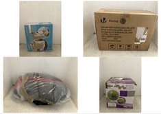 4 X ASSORTED PET ITEMS TO INCLUDE VOUNOT CAT TREE WITH SCRATCHBOARD XXL GREY