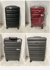 3 X ASSORTED JOHN LEWIS ANYDAY TRAVEL CASES TO INCLUDE SMALL BLACK HARDSHELL SPINNER