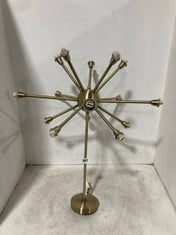 JOHN LEWIS HUXLEY CHANDELIER CEILING LIGHT SMOKE/ANTIQUE BRASS RRP- £375