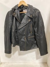 JOHN LEWIS FAUX SOFT LEATHER BIKER STYLE JACKET BACK SIZE 18