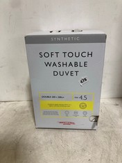 3 X JOHN LEWIS SOFT TOUCH WASHABLE DUVETS 2 X DOUBLE 10.5TOG, 1 X DOUBLE 4.5TOG