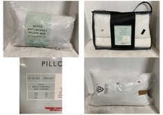 3 X ASSORTED JOHN LEWIS PILLOW STO INCLUDE COOLING HYBRID SUPPORT PILLOW MEDIUM