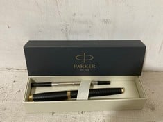 PARKER IM PREMIUM CHISELLED ROLLERBALL PEN BLACK TO INCLUDE THE HOME EDIT ALL-PURPOSE STACKABLE DIVIDED DRAWER