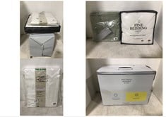 4 X ASSORTED JOHN LEWIS BEDDING TO INCLUDE SOFT TOUCH WASHABLE DUVET KING SIZE 13.5TOG